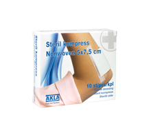 AKLA Steril Kompress 5x7,5 cm, 10-pack